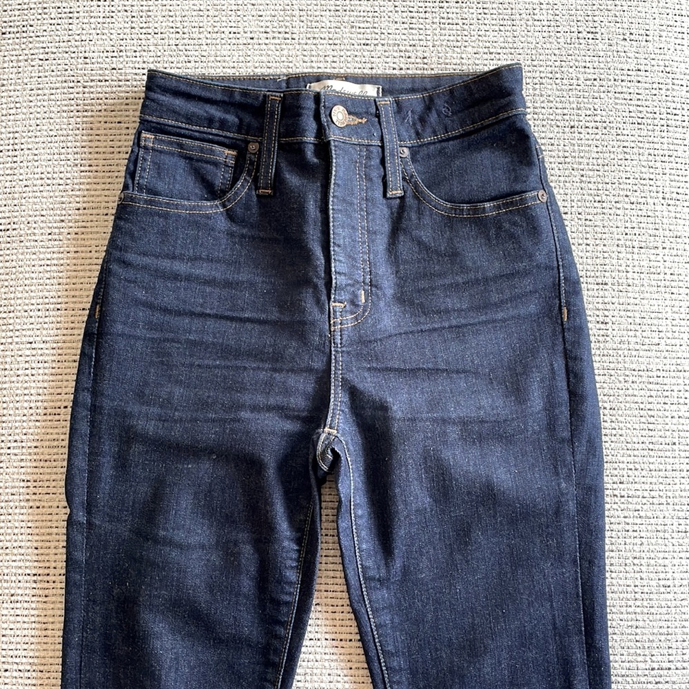 Madewell curvy high rise skinny jeans in indigo